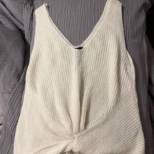 Moon & Madison Cream Knit Tank Top